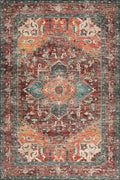 Traditional Persian Printed Carpet – Vintage Floral Rug - Together Carpet