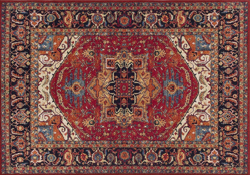 Traditional Persian Printed Carpet – Vintage Floral Rug - Together Carpet