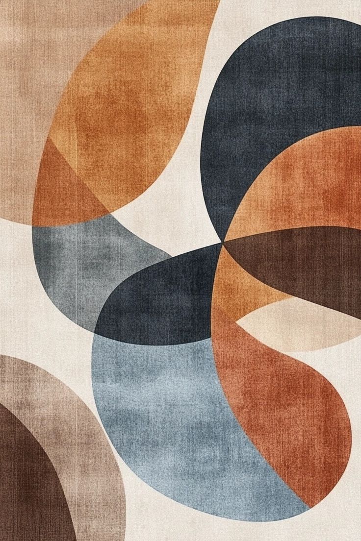 Modern Printed Carpet | Luxury Abstract Design Rug for Living Room, Bedroom & Hotel Use
