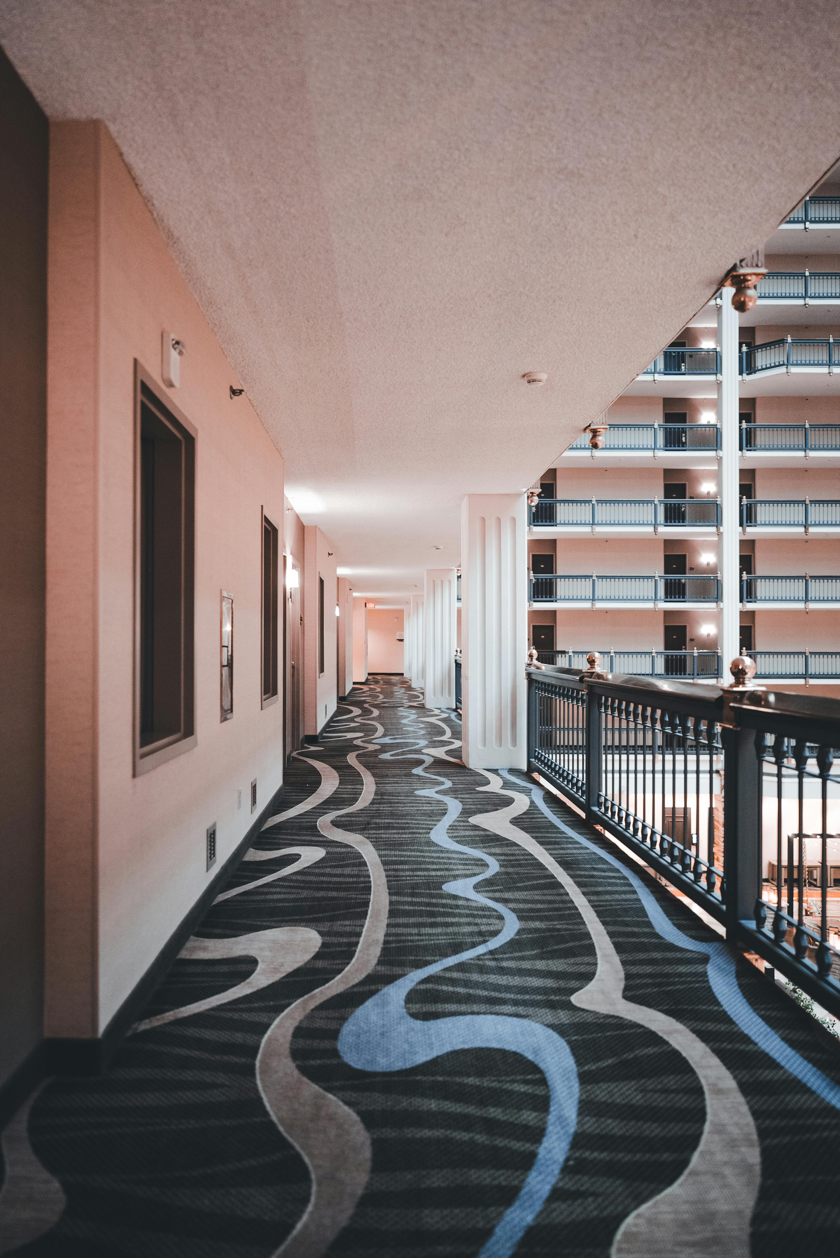 Durable printed carpet for hotels & commercial spaces. Stain resistant, anti‑slip, acoustic, and custom printable. Perfect for lobbies, corridors, offices.