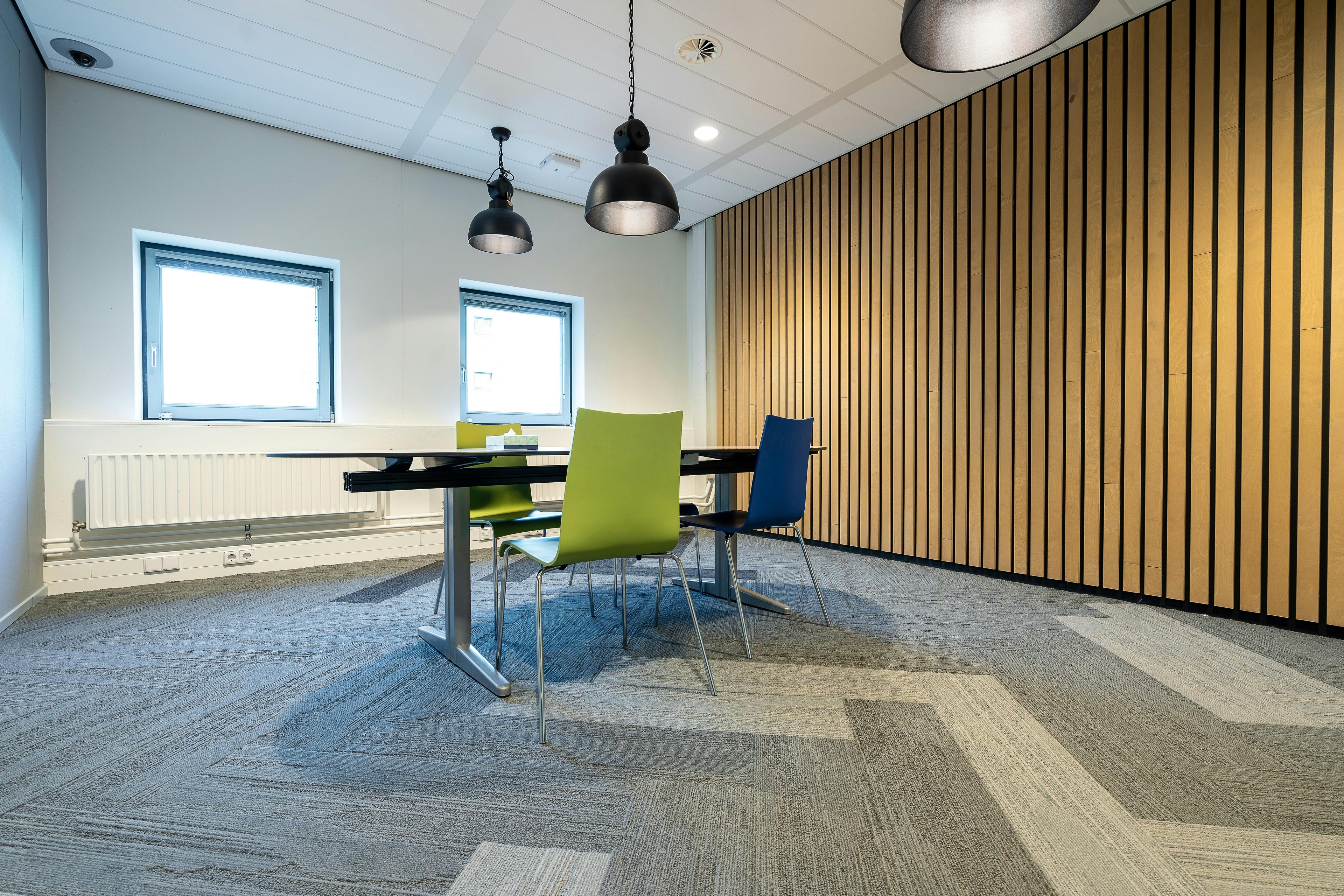 Office Area Printed Carpet | Commercial Grade Low-Pile Broadloom | Anti-Fatigue, Stain Resistant, Acoustic Flooring for Workspaces, Cubicles, Meeting Rooms – Custom Size & Logo Available